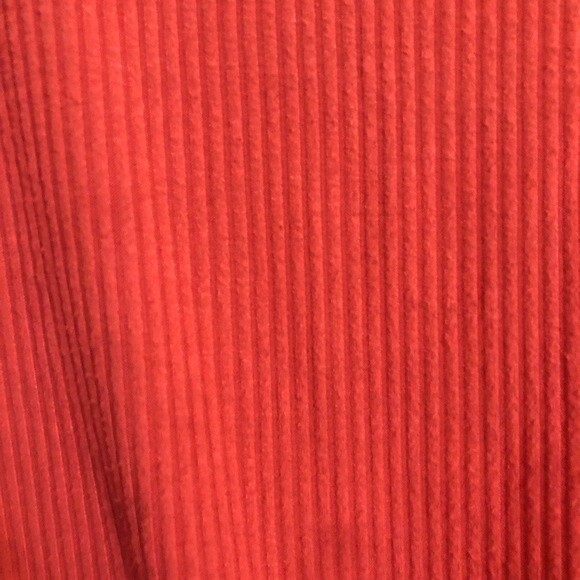 ALL FENIX Leo Sweater Terra Cotta Medium Pullover Ribbed Loungewear Drawstring - Picture 5 of 12